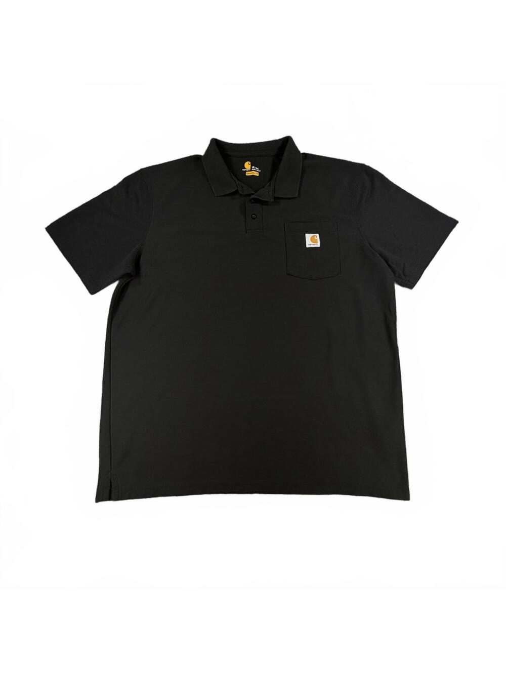 Men's Carhartt Original Fit Pocket Polo Shirt Black Size XL Tall